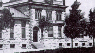 Vintage image of Brown Hall
