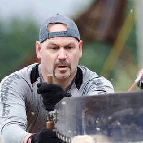 Dominic Hoy in action at the Gold Rush Days