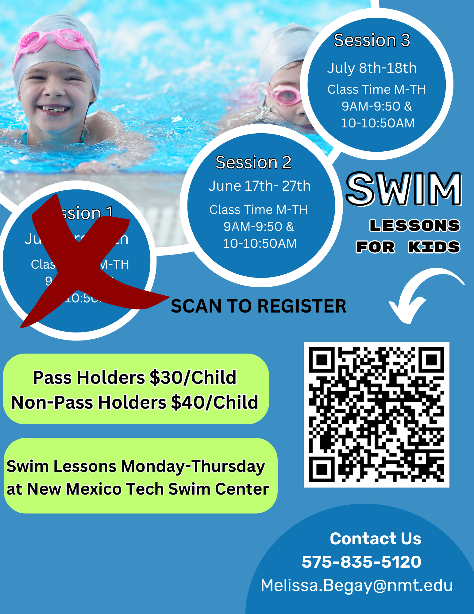 Summer 2024 Swim Lessons