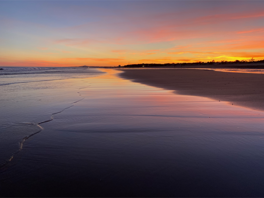 Sunset on the beach