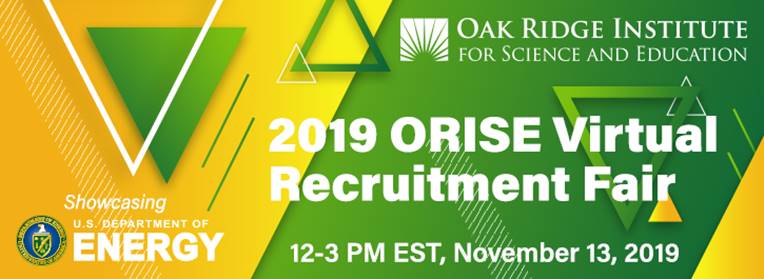 2019 ORISEVirtual Recruitment Fair