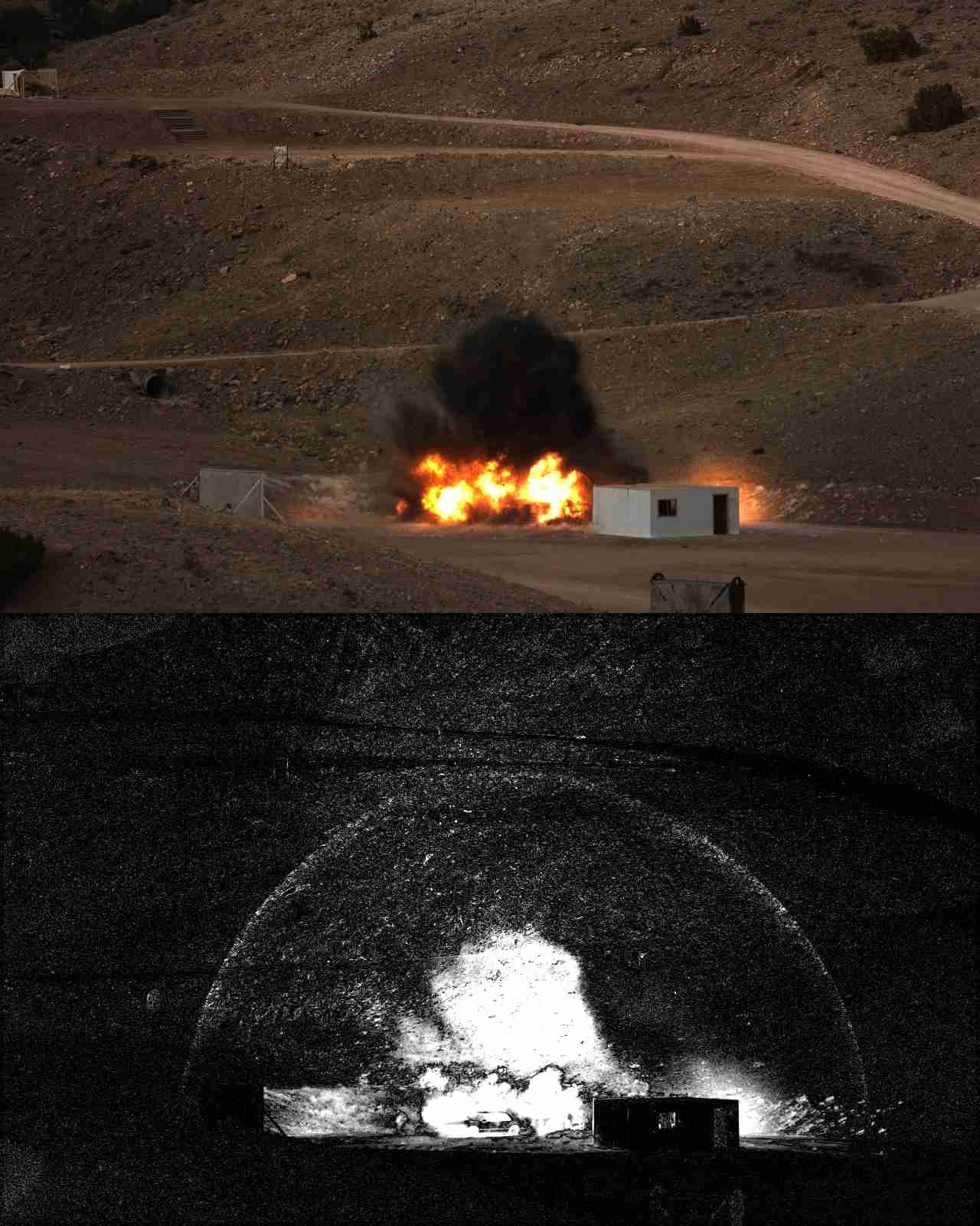 BOS image of a car bomb