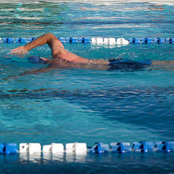 Image of swimmer in Tech swimming pool