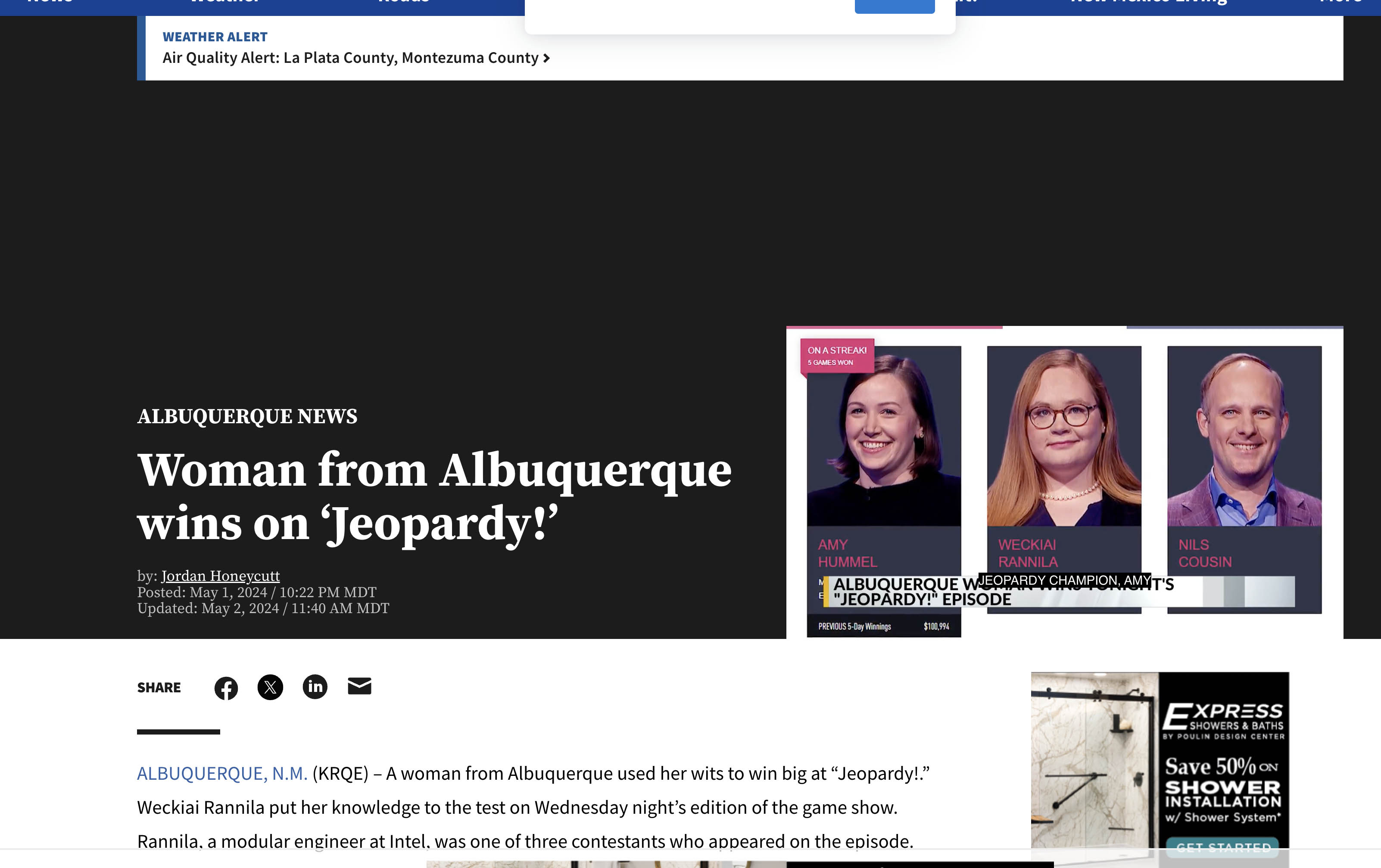 NMT alumna plays Jeopardy!: New Mexico Tech