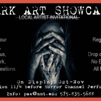 dark arts showcase flyer