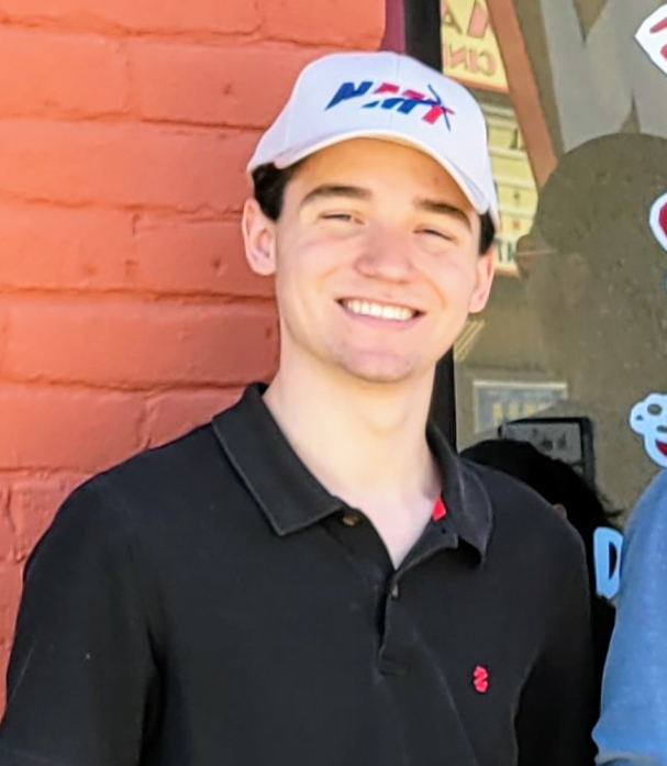 Brandon Smith outside a restaurant