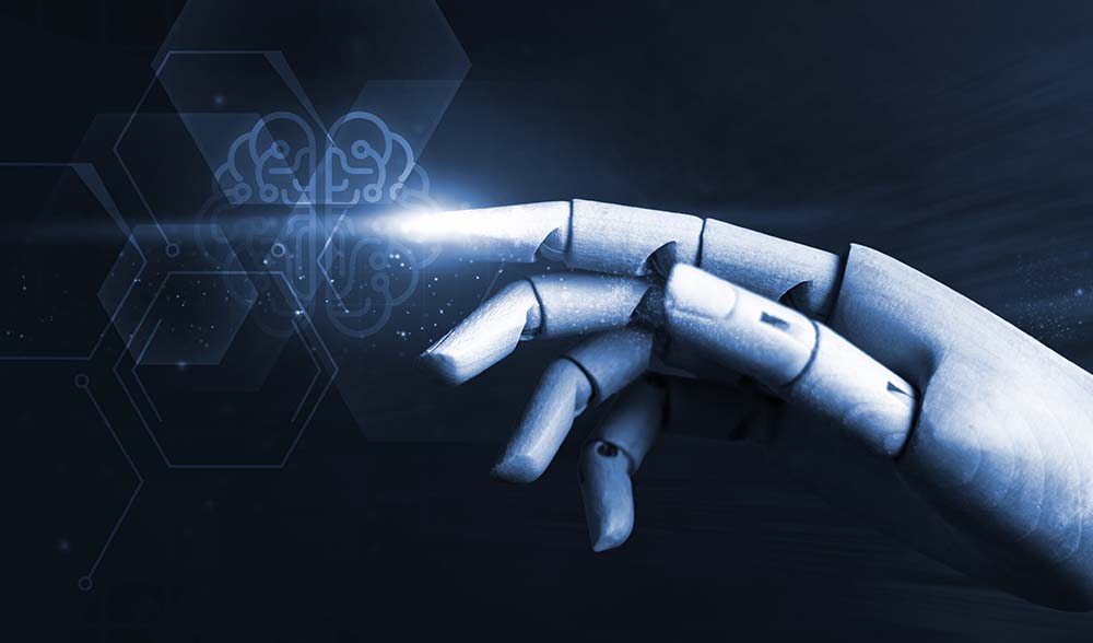 Robot hand artificial intelligence Ai