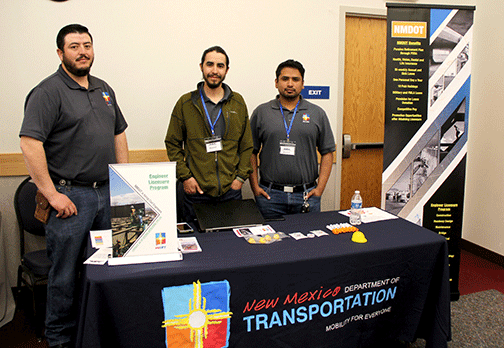 Department of Transportation recruiters at their booth