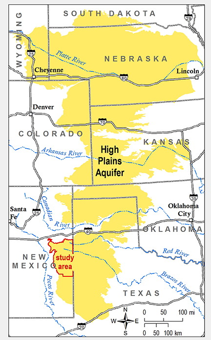 Map of High Plains Aquifer