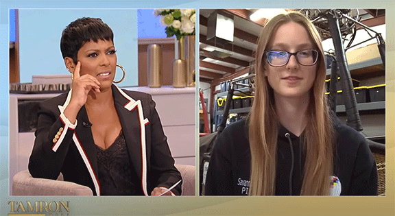 Screenshot of Savannah Bradley and Tamron Hall