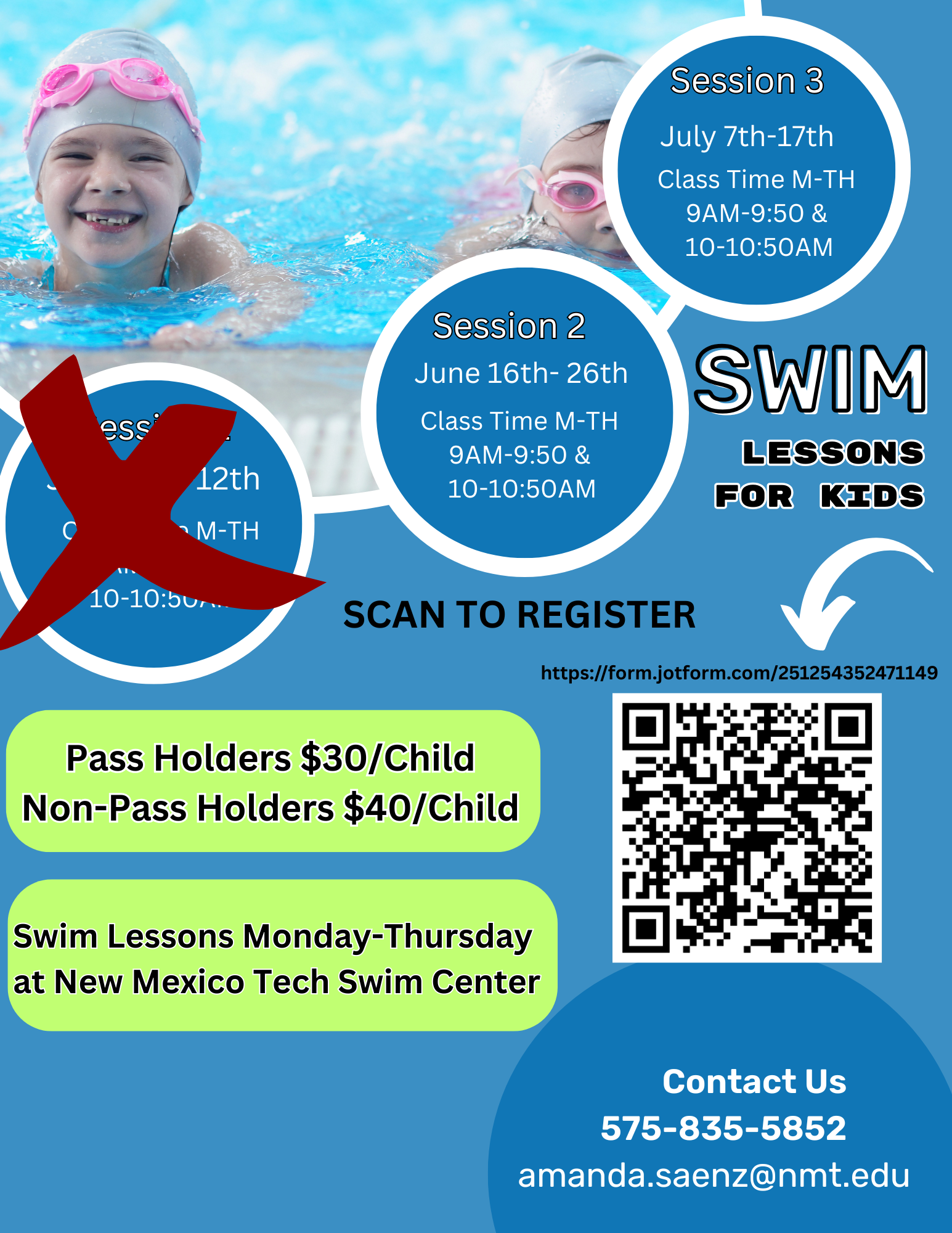 Swim Lesson Session 2