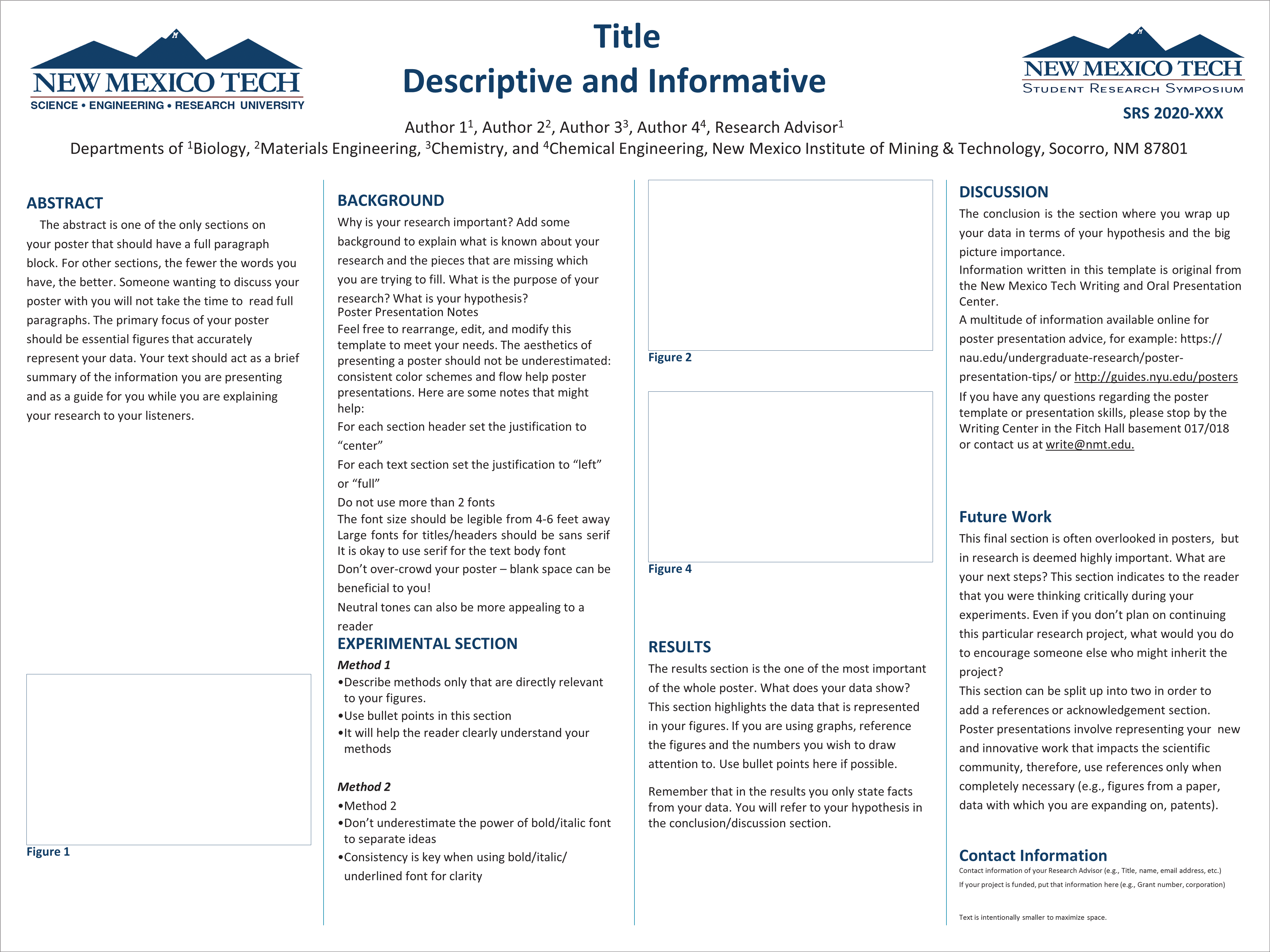 poster session template